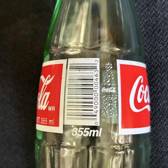 Coca-Cola Coke Bottle 2002 Hecho en Mexico 355 ml Green Glass Empty - Picture 4 of 8
